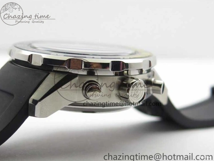 MIROTIME 0117 Aquatimer Chrono IW376702 SS BLS 1:1 Best Edition Black Dial on Black Rubber Strap A WellDesigned 7105